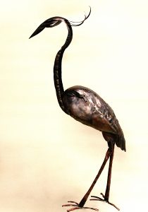 Heron sculpture