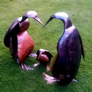 penguin sculptures