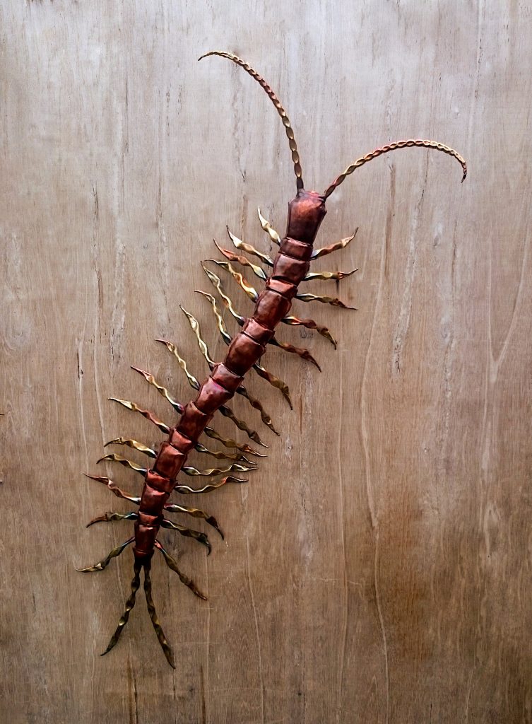giant centipede sculpture