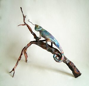 chameleon sculpture