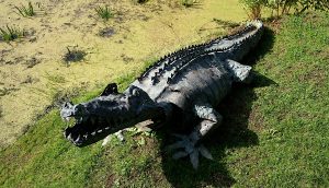 crocodile sculpture