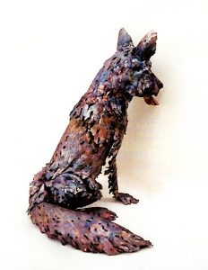 dog wolf sculpture