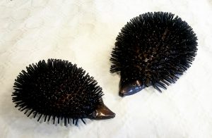 hedghog sculptures