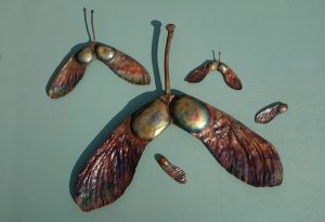 sycamore windmill seed pod sculpture