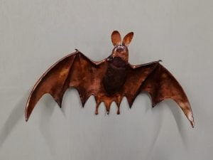 Emily Stone Copper Bat Sculpture