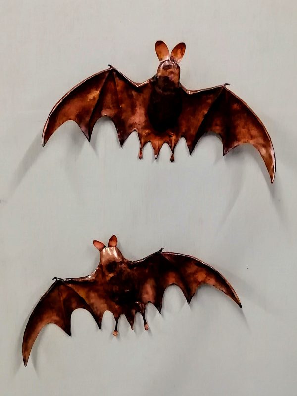 Emily Stone Copper Bat Sculpture 2 Copper Creatures