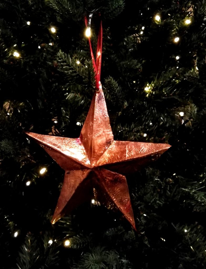 Christmas star sculptures