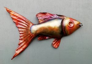 Emily Stone Copper Fish Sculpture 9