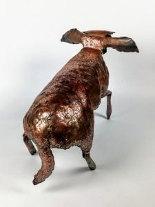Emily Stone Copper Lamb Sculpture