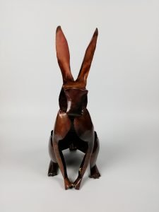 Emily Stone Copper Rabbit Sculpture