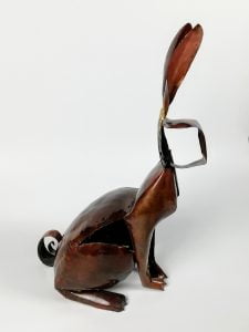 Emily Stone Copper Rabbit Sculpture