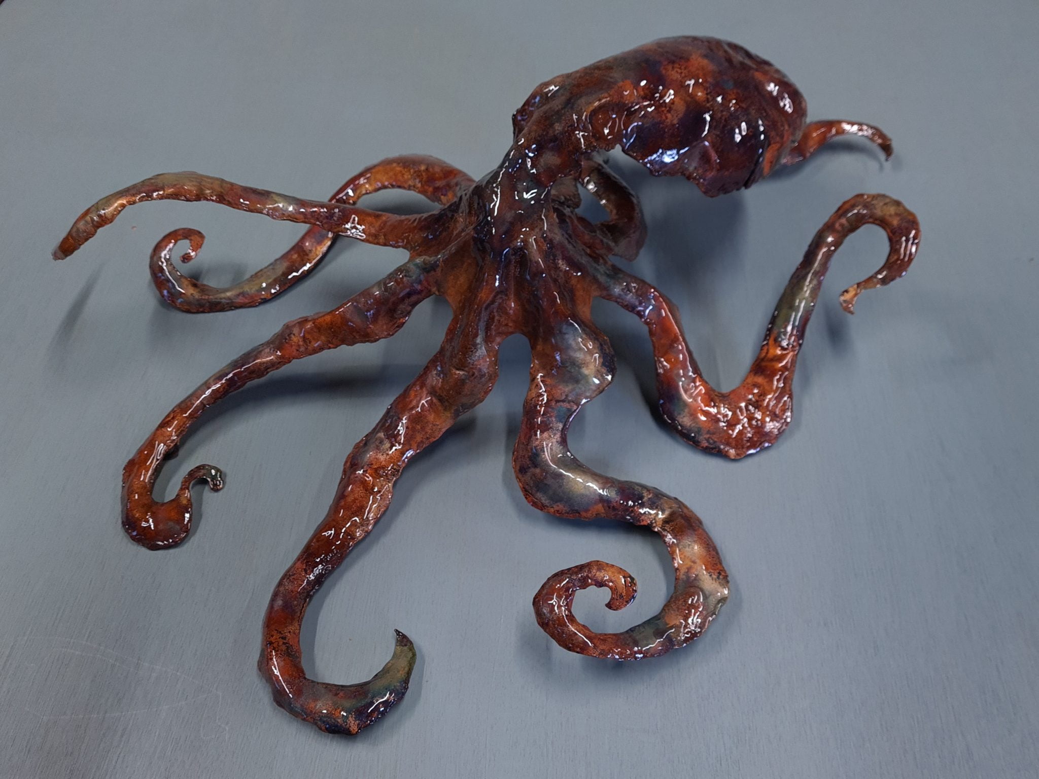 Emily Stone Copper Octopus Sculpture 1 Copper Creatures