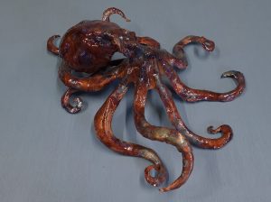 Emily Stone Copper Octopus Sculpture 2