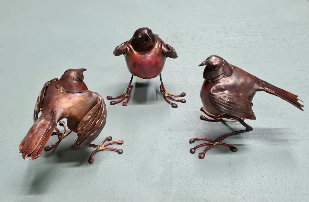 Emily Stone Copper Bird Robin Sculptures