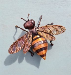 Emily Stone copper bee sculpture 1