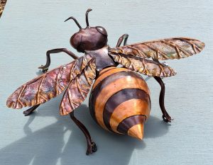 Emily Stone copper bee sculpture 2