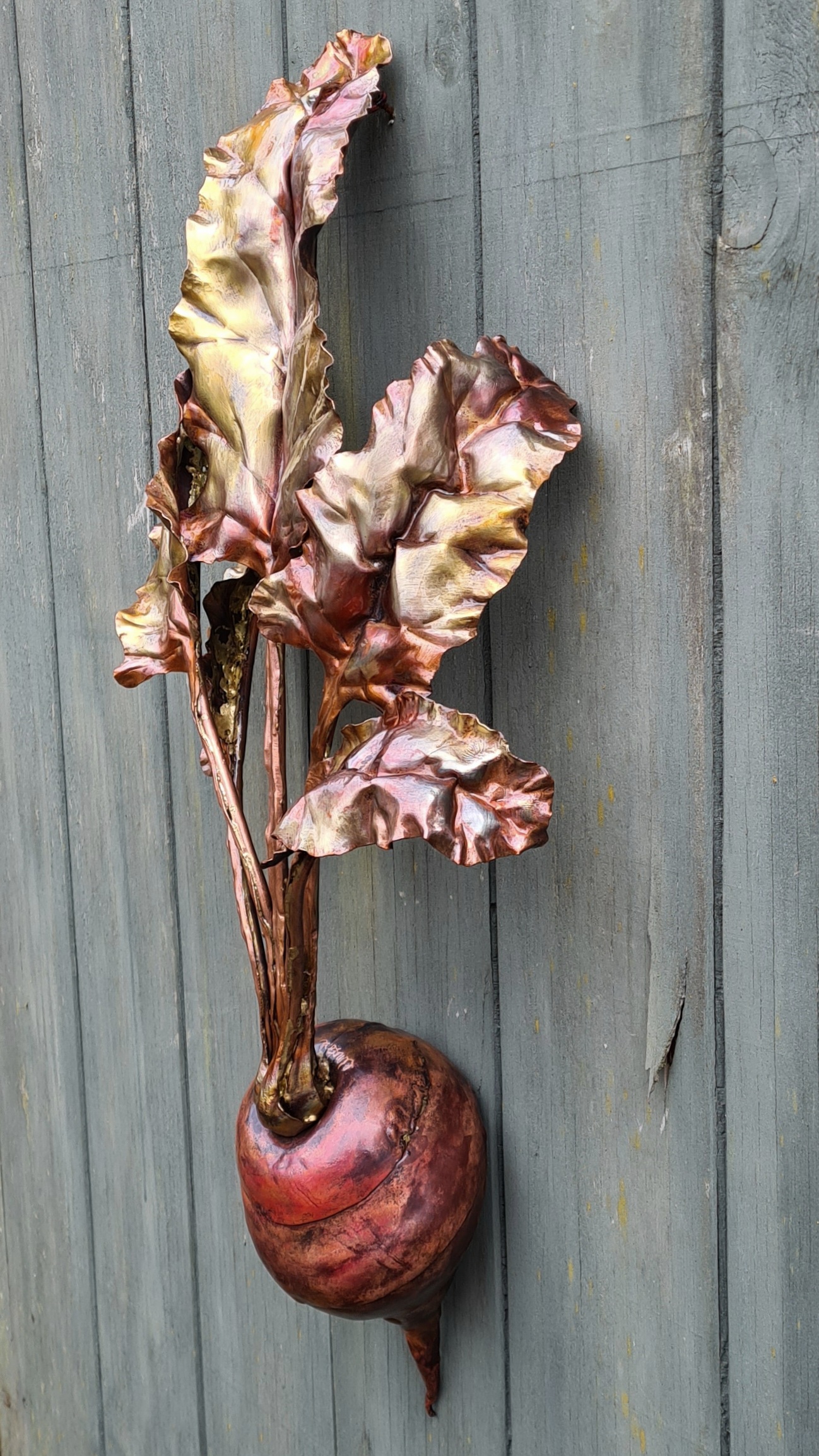 Emily Stone Copper Beetroot Sculpture