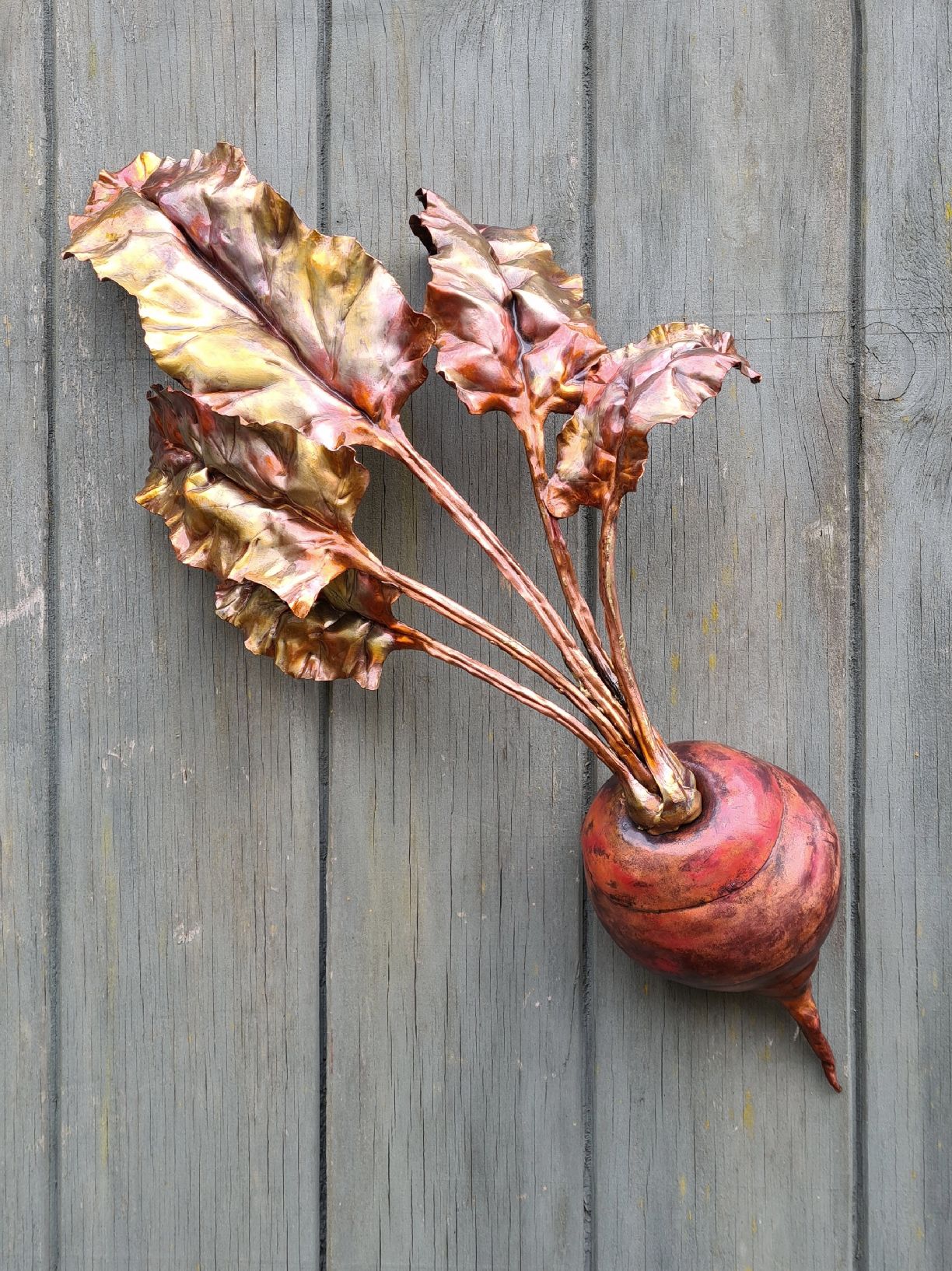 Emily Stone Copper Beetroot Sculpture