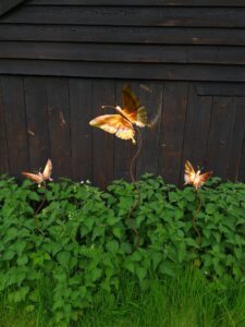 Emily Stone copper butterfly 2 sculpture Lenham