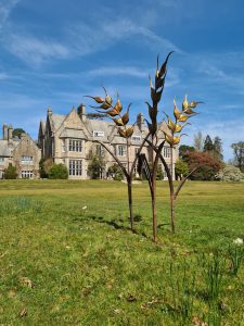 Emily Stone copper Barley Trio sculpture
