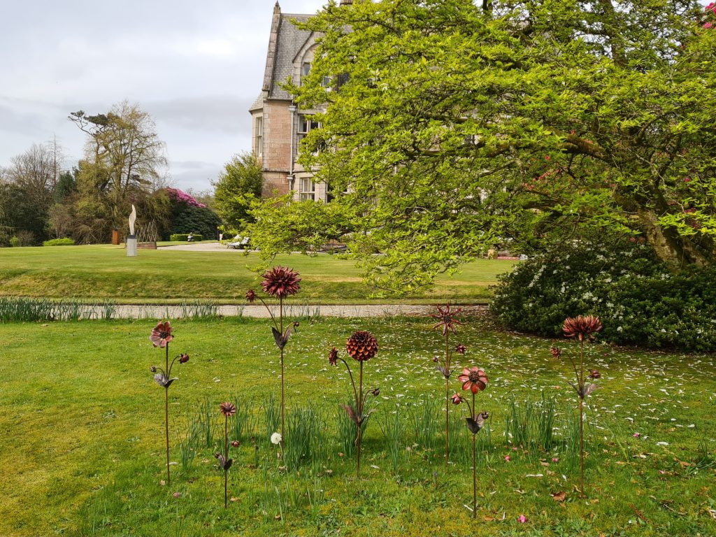 Emily Stone Copper Dahlia Sculpture Delamore
