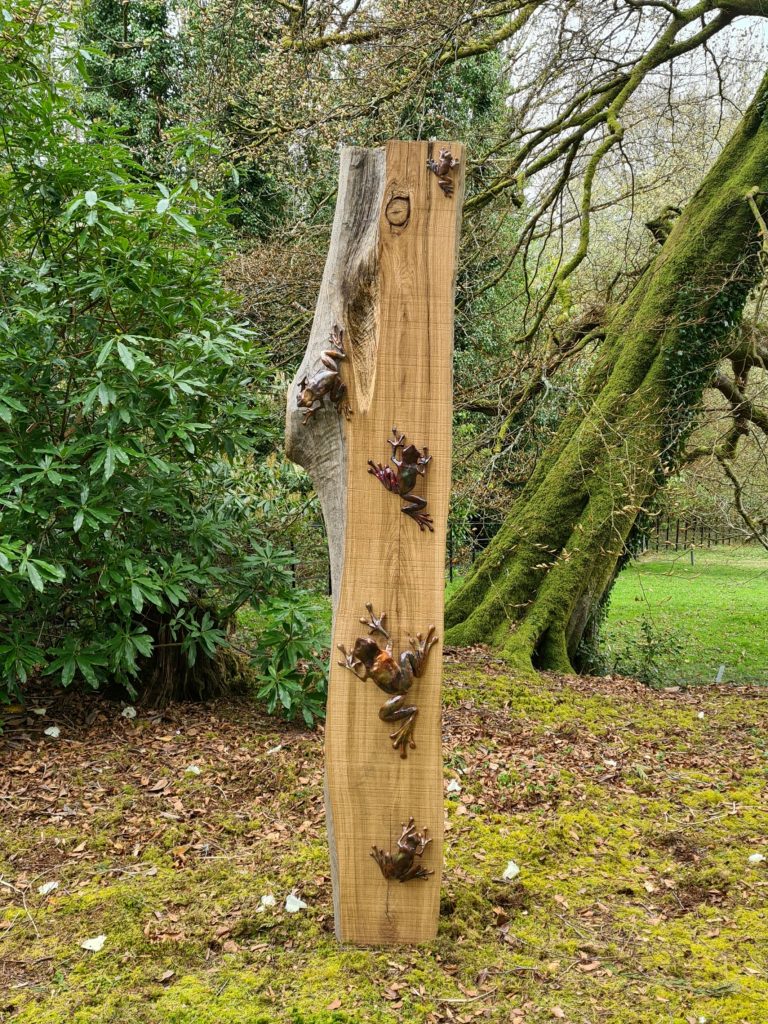 Emily Stone Copper Tree Frogs Sculpture Delamore